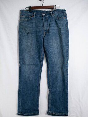 Levi’s 511 Red Tag Cotton Denim Blue Jeans 36 x 30 Straight Leg Button Zip Up